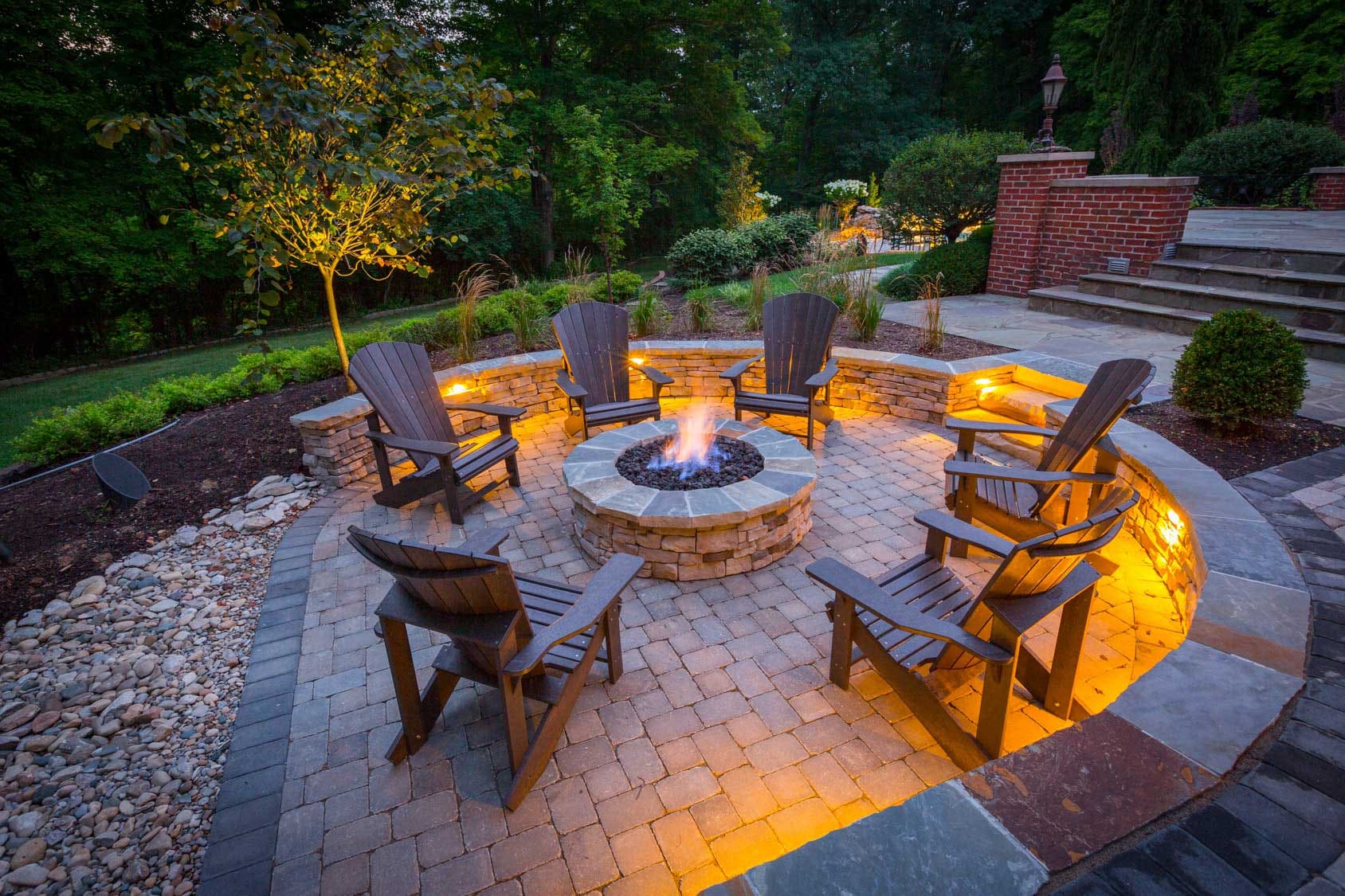 fire pit installation